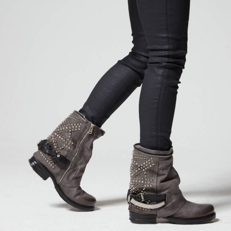 A.S.98 Saintec 259216 Ankle boots Dames Grijs | BE-OEQRXU795