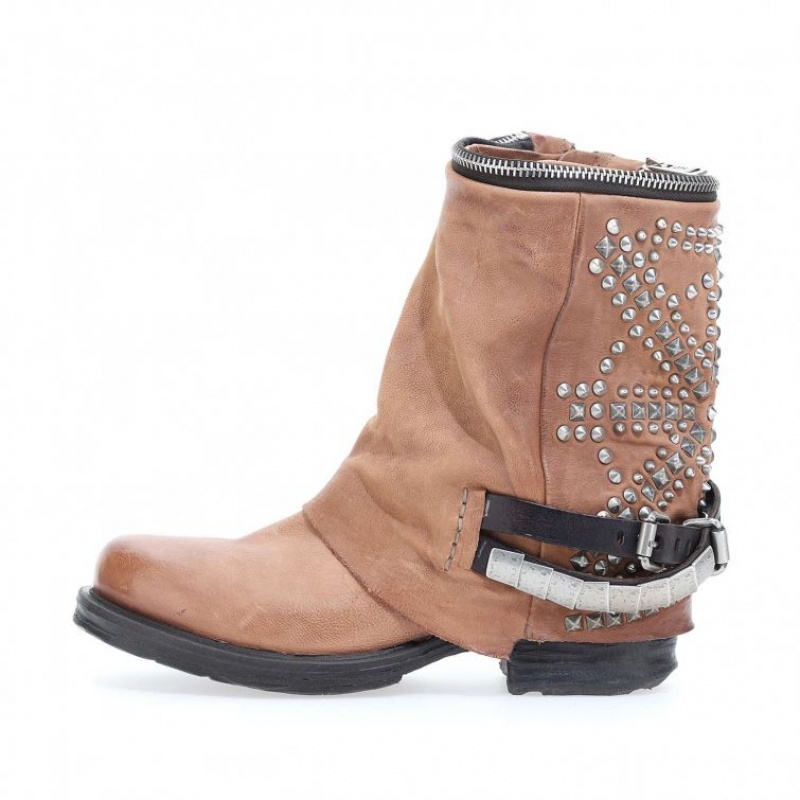 A.S.98 Saintec 259216 Ankle boots Dames Khaki | BE-SEJITR079