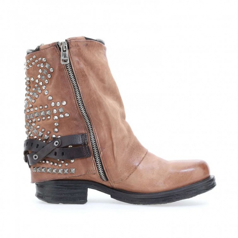 A.S.98 Saintec 259216 Ankle boots Dames Khaki | BE-SEJITR079