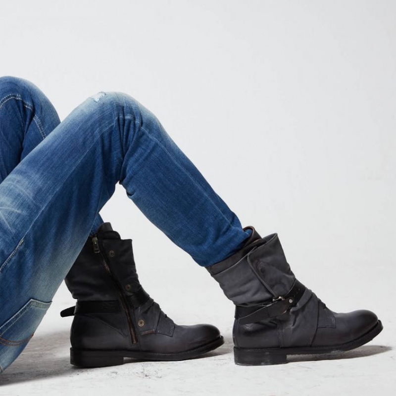 A.S.98 Samurai 347226 Ankle boots Heren Donkerblauw | BE-VMFOQN025