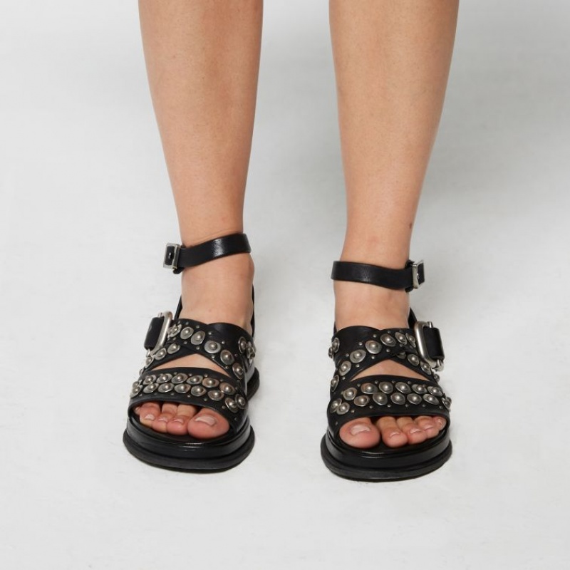 A.S.98 Savanna Sandalen Dames Zwart | BE-PGVFOQ521