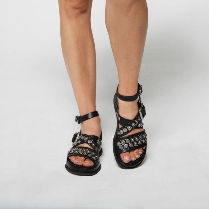 A.S.98 Savanna Sandalen Dames Zwart | BE-PGVFOQ521