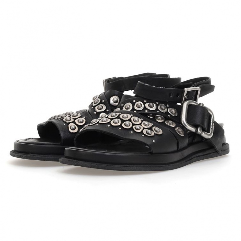 A.S.98 Savanna Sandalen Dames Zwart | BE-PGVFOQ521