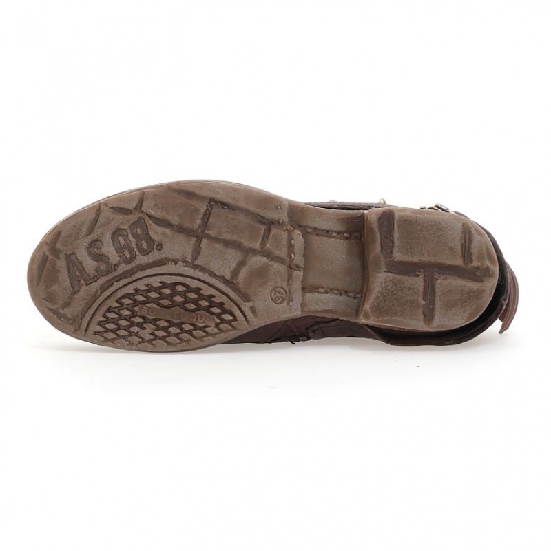 A.S.98 Shana Ankle boots Dames Chocola | BE-SNEHRK865