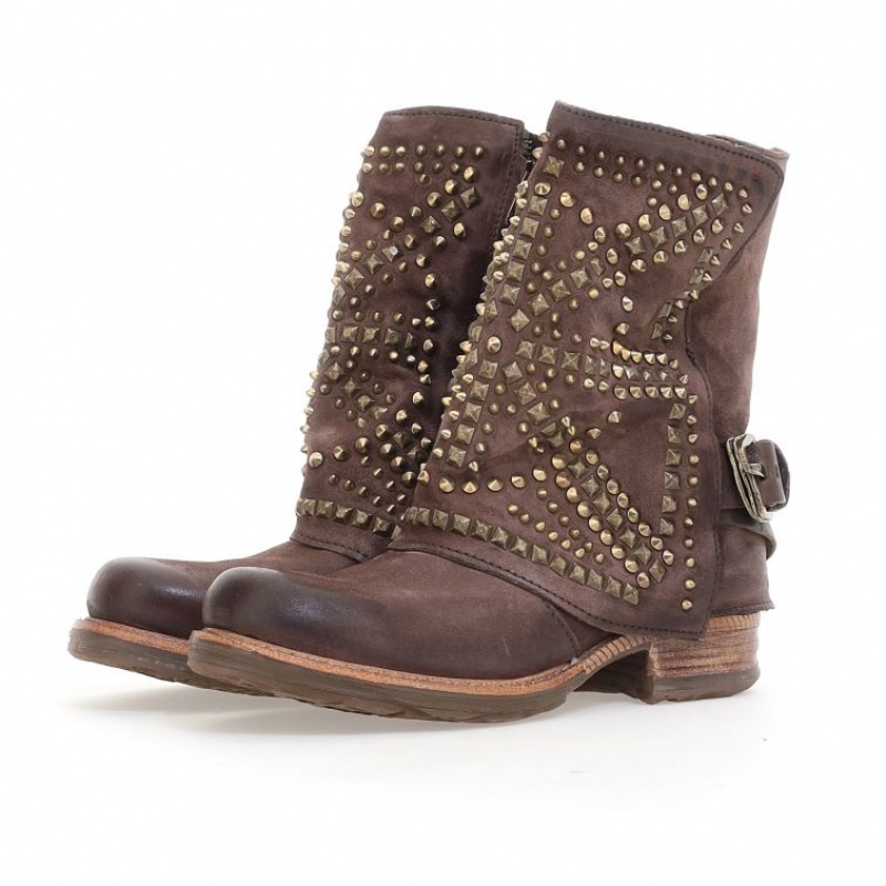 A.S.98 Shana Ankle boots Dames Chocola | BE-SNEHRK865