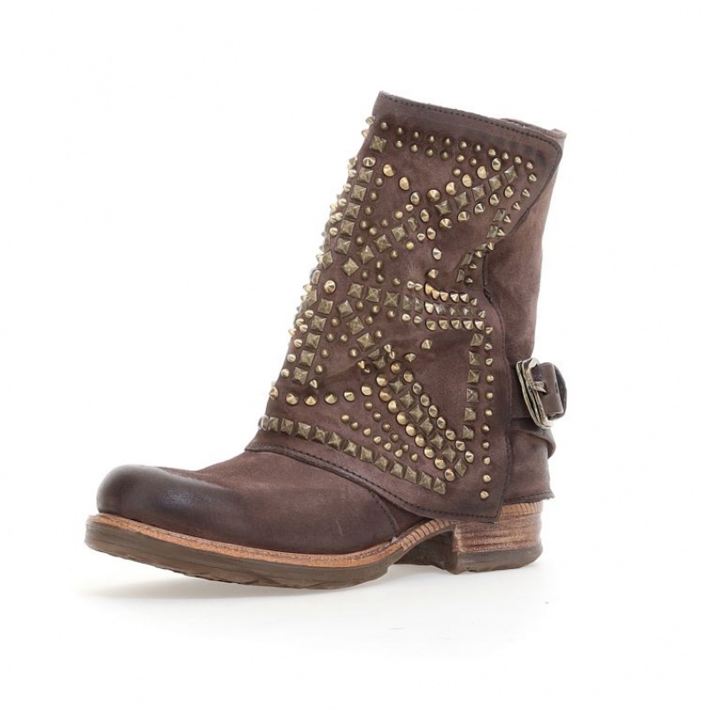 A.S.98 Shana Ankle boots Dames Chocola | BE-SNEHRK865