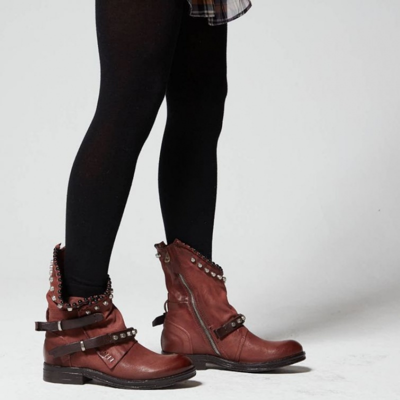 A.S.98 Verti 207239 Ankle boots Dames Rood | BE-TIDQUW731