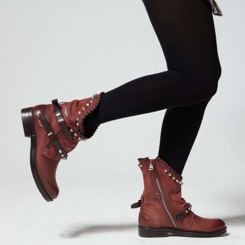 A.S.98 Verti 207239 Ankle boots Dames Rood | BE-TIDQUW731