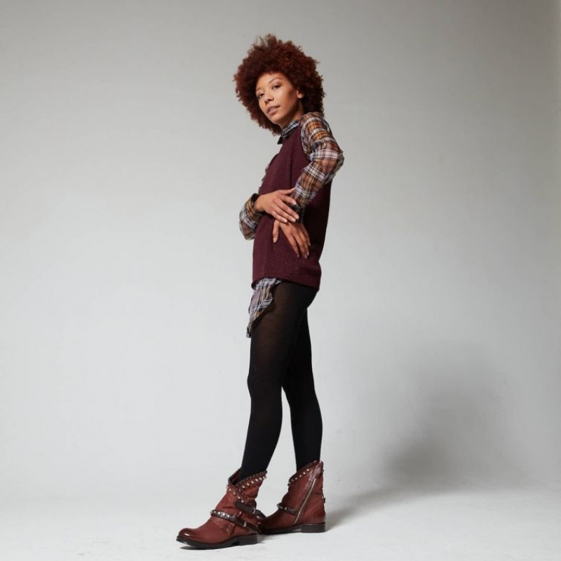 A.S.98 Verti 207239 Ankle boots Dames Rood | BE-TIDQUW731