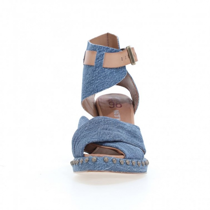 A.S.98 Voni Sandalen Dames Blauw | BE-TORYWU251