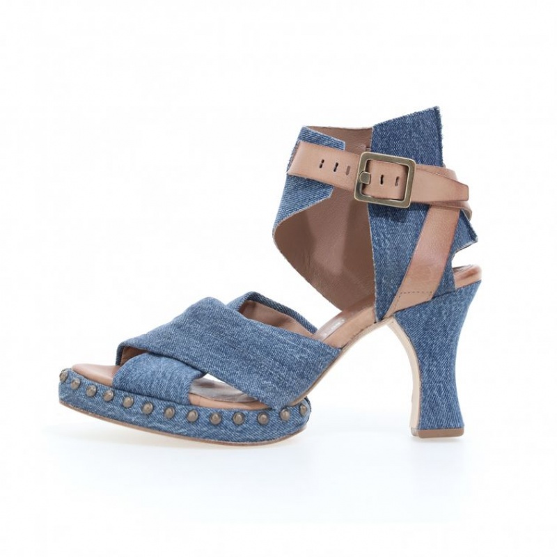 A.S.98 Voni Sandalen Dames Blauw | BE-TORYWU251