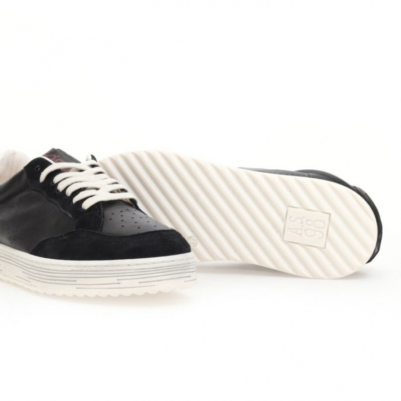 A.S.98 Yorik Sneakers Heren Zwart | BE-VCAINH915