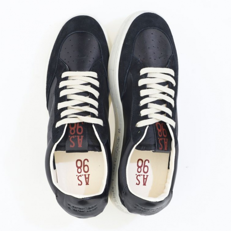 A.S.98 Yorik Sneakers Heren Zwart | BE-VCAINH915