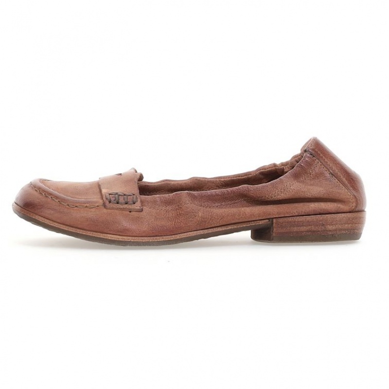 A.S.98 Zavia flat shoes Dames Khaki | BE-KTZUOA523