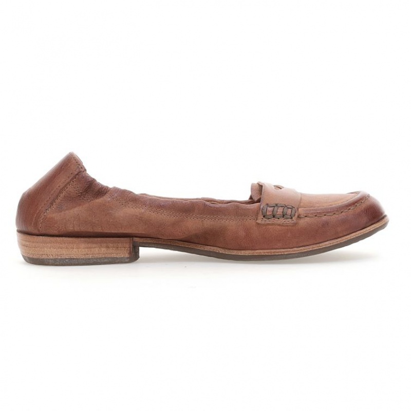 A.S.98 Zavia flat shoes Dames Khaki | BE-KTZUOA523