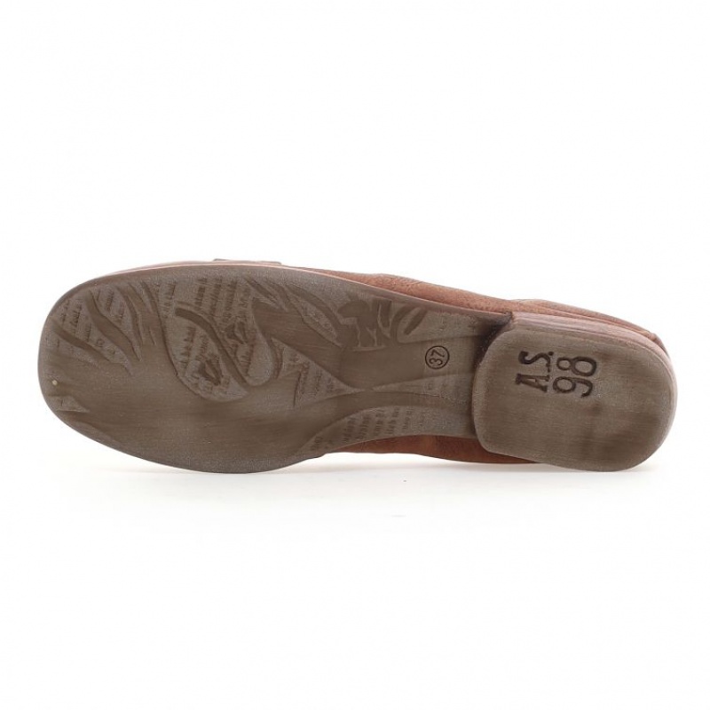 A.S.98 Zavia flat shoes Dames Khaki | BE-KTZUOA523
