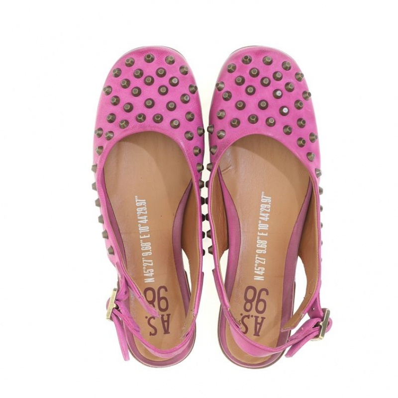 A.S.98 Zola flat shoes Dames Fuchsie | BE-VJZOHU803